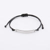 pulsera negra cuerda fina