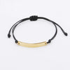pulsera negra cuerda fina