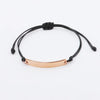 pulsera negra cuerda fina