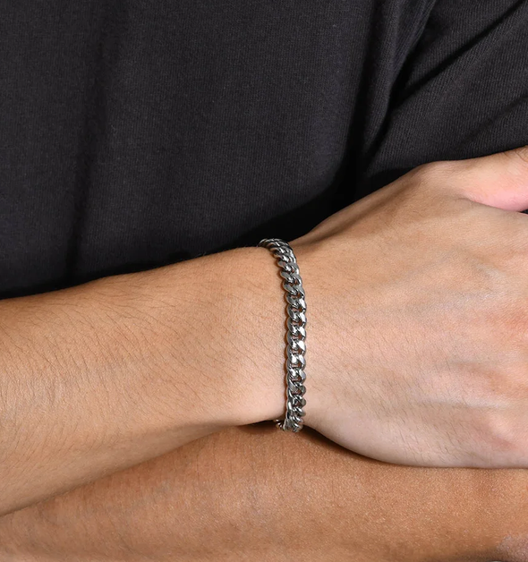 Pulsera de eslabones plata