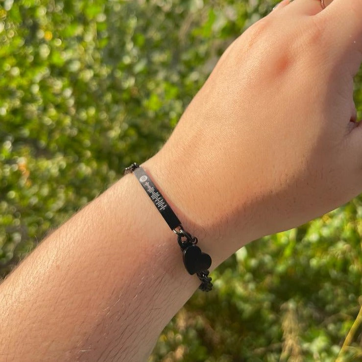 Pulsera eslabones con corazón