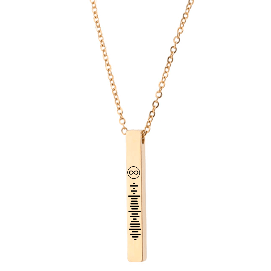 Collar Barra Spotify Dorado