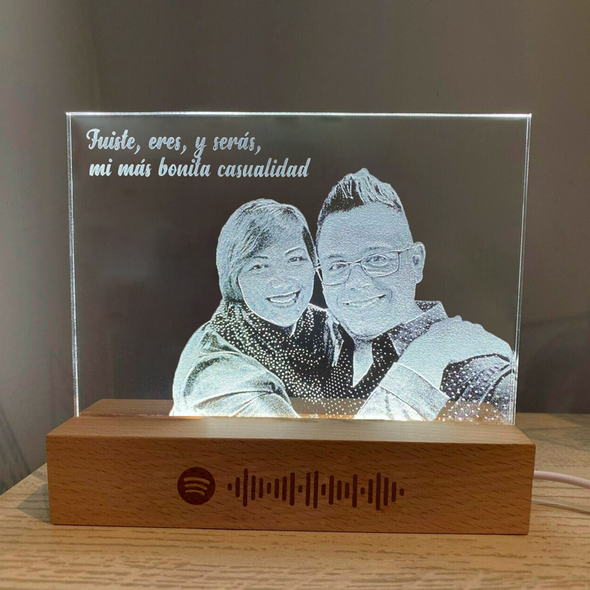 Lamp with Dedicated Spotify Song and Personalized Message