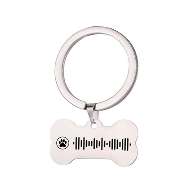 Black Keychain with Spotify Song