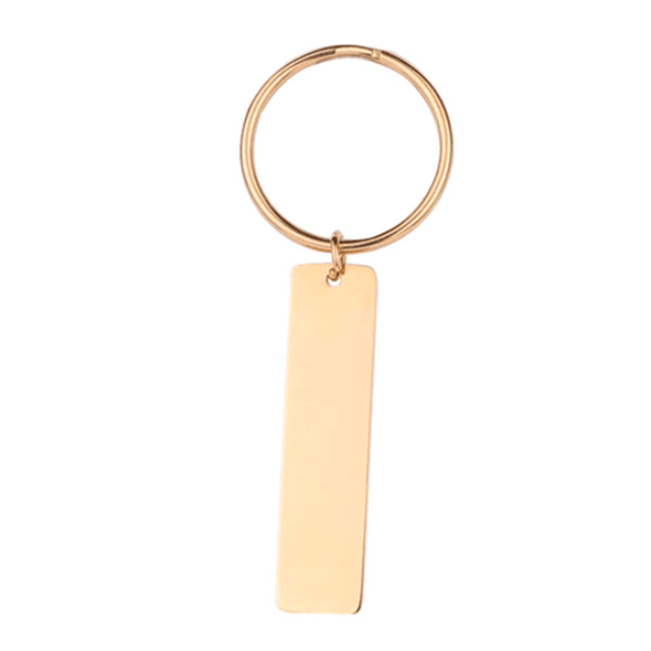 Personalized Flat Keychain with Laser Engraving