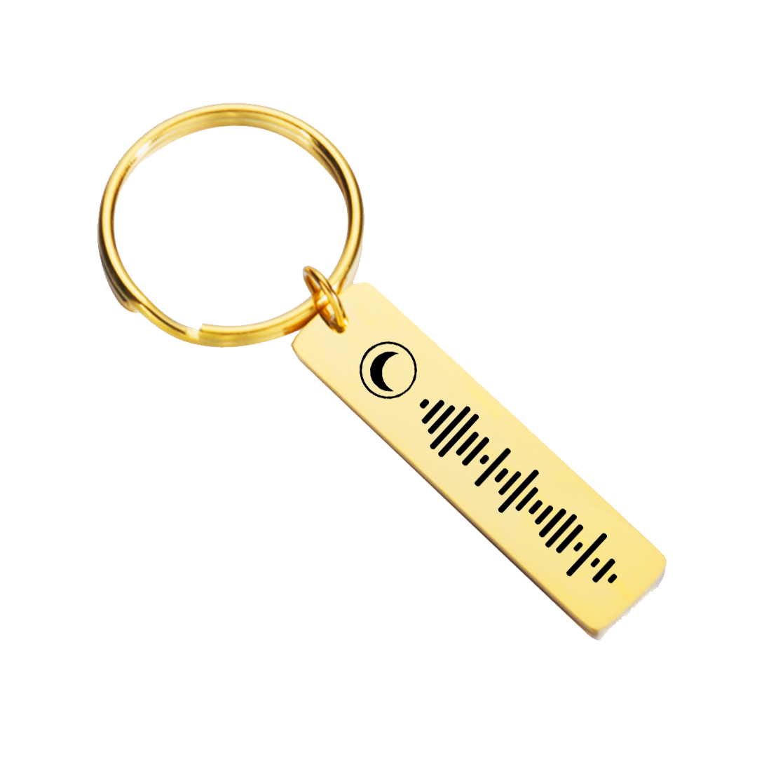 Flat Keychain with Spotify Song