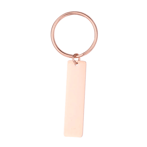 Personalized Flat Keychain with Laser Engraving