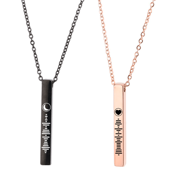 Pack of 2 Necklaces with Spotify Song