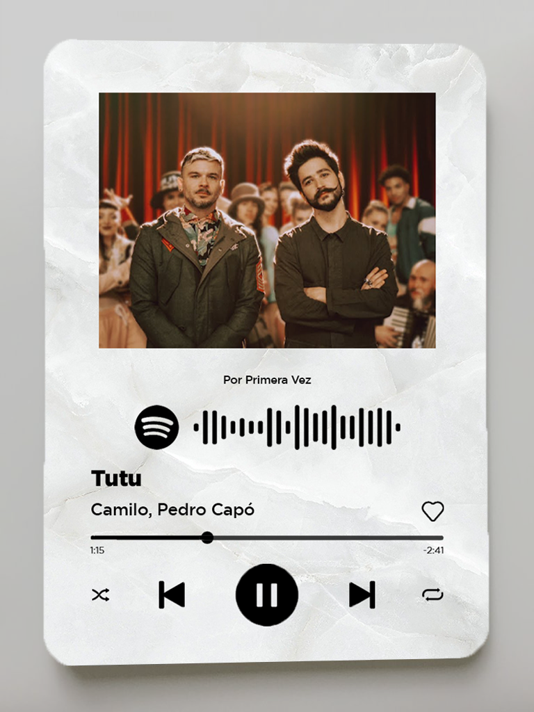 Placa Spotify Personalizada Colombia ¡un Regalo Original!