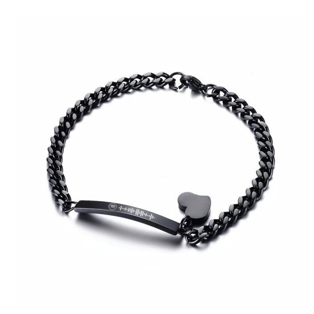 Pulsera eslabones con corazón