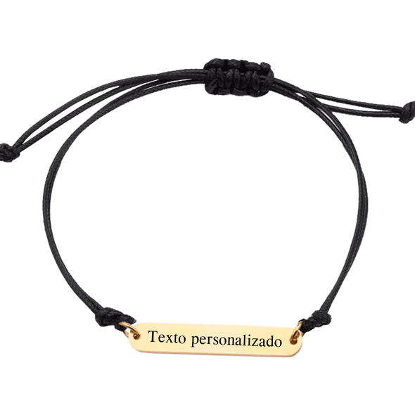Personalized fine rope bracelet