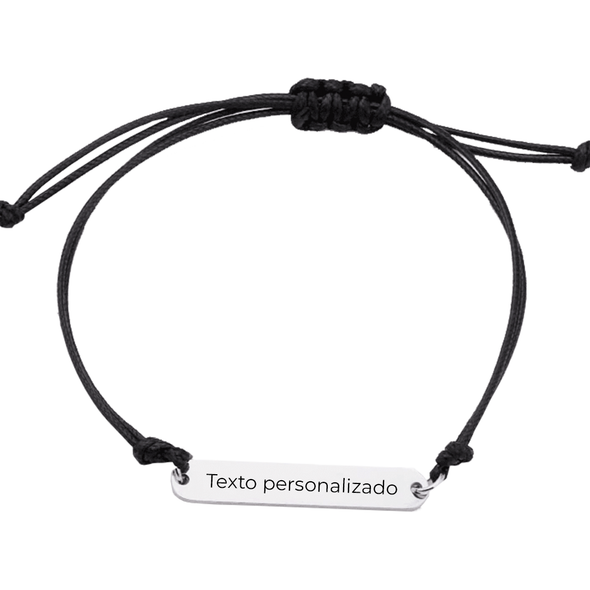 Personalized fine rope bracelet