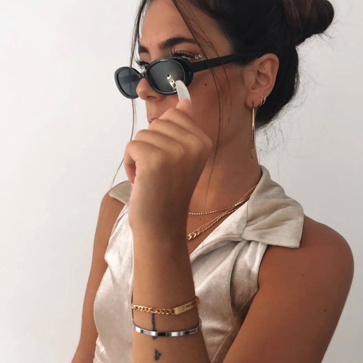 Pulsera eslabones con corazón