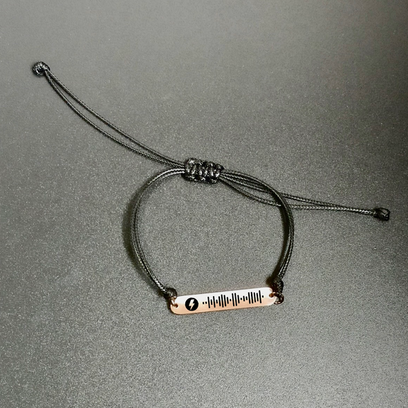 Fine Rope Bracelet with Spotify Song