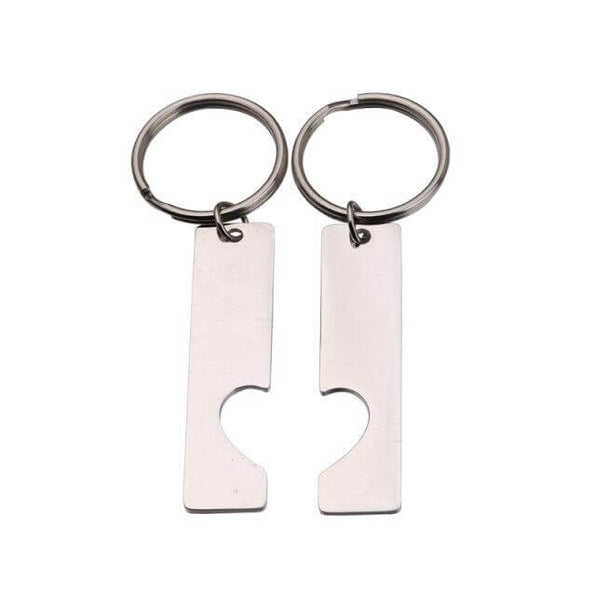 Personalized Engraved Heart Keychains